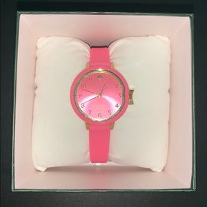 kate spade new york park row silicone strap watch